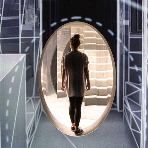 Es Devlin on her mirror maze installation for Chanel .